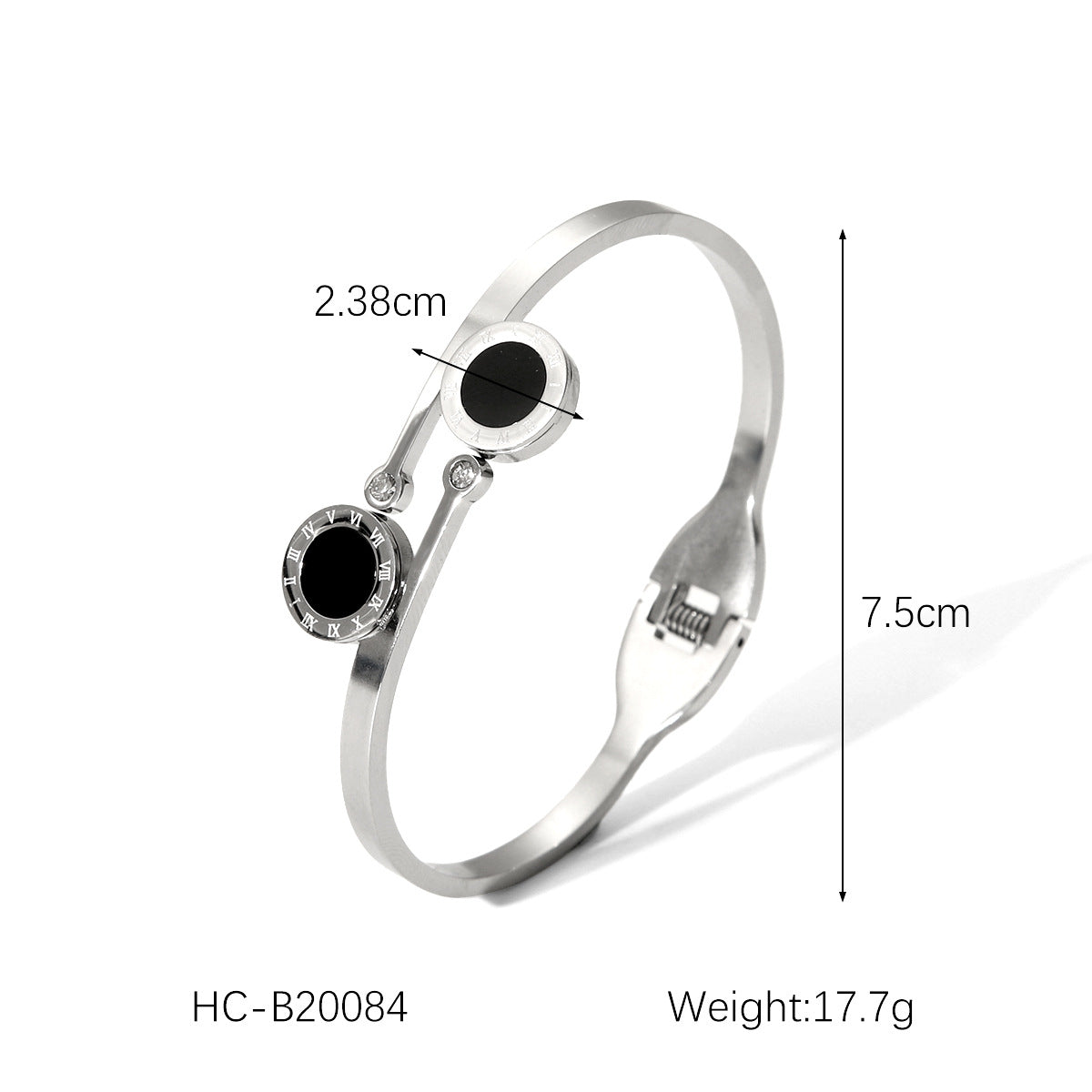 Light Luxury Titanium Steel Bracelet for Women, Non-fading Stainless Steel Jewelry, Inlaid with Mother-of-pearl Bracelet Jewelry
