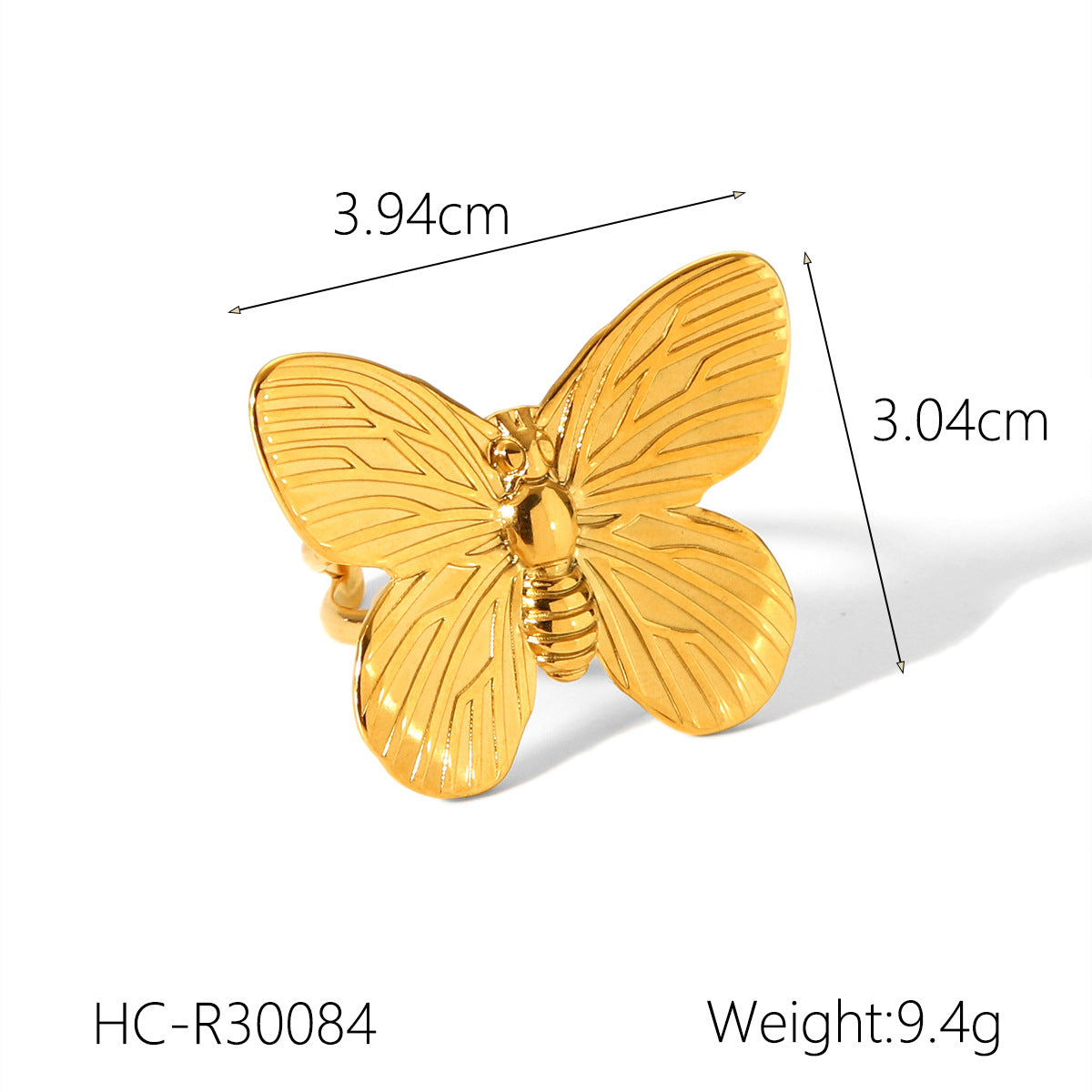 Fashionable Vintage Butterfly Jewelry, Including Vintage Earrings, Rings, Necklaces, Bracelets, Niche Light Luxury Titanium Steel Accessories