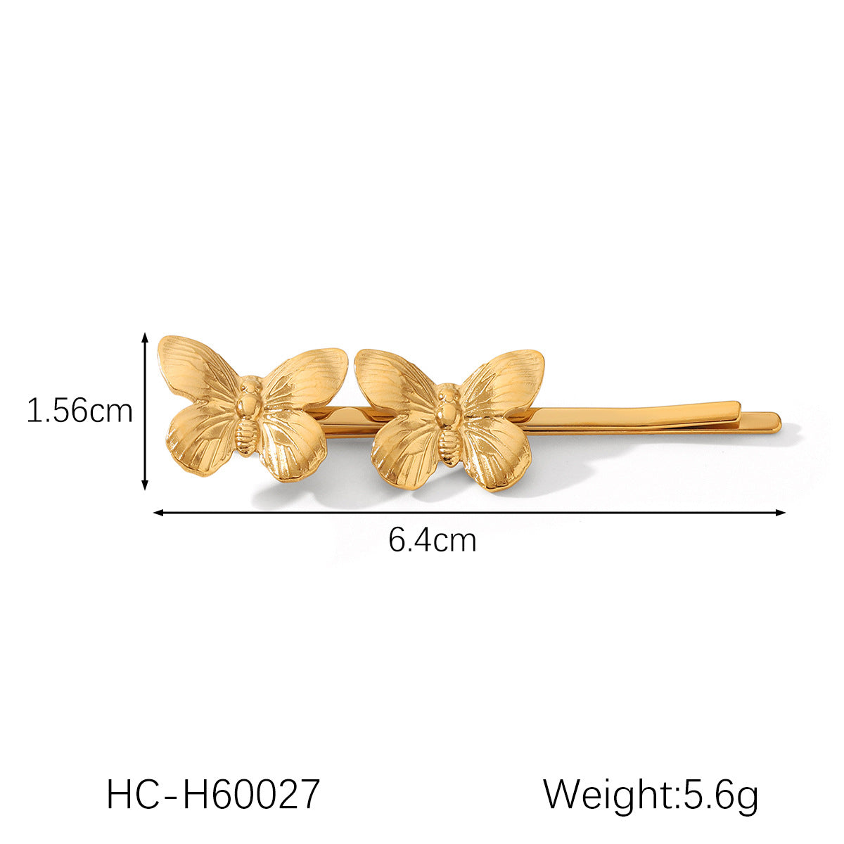 Stainless Steel Headwear Pearl Hairpin Ins Ocean Style Bang Clip 18K Gold Titanium Steel Flower Straight Clip