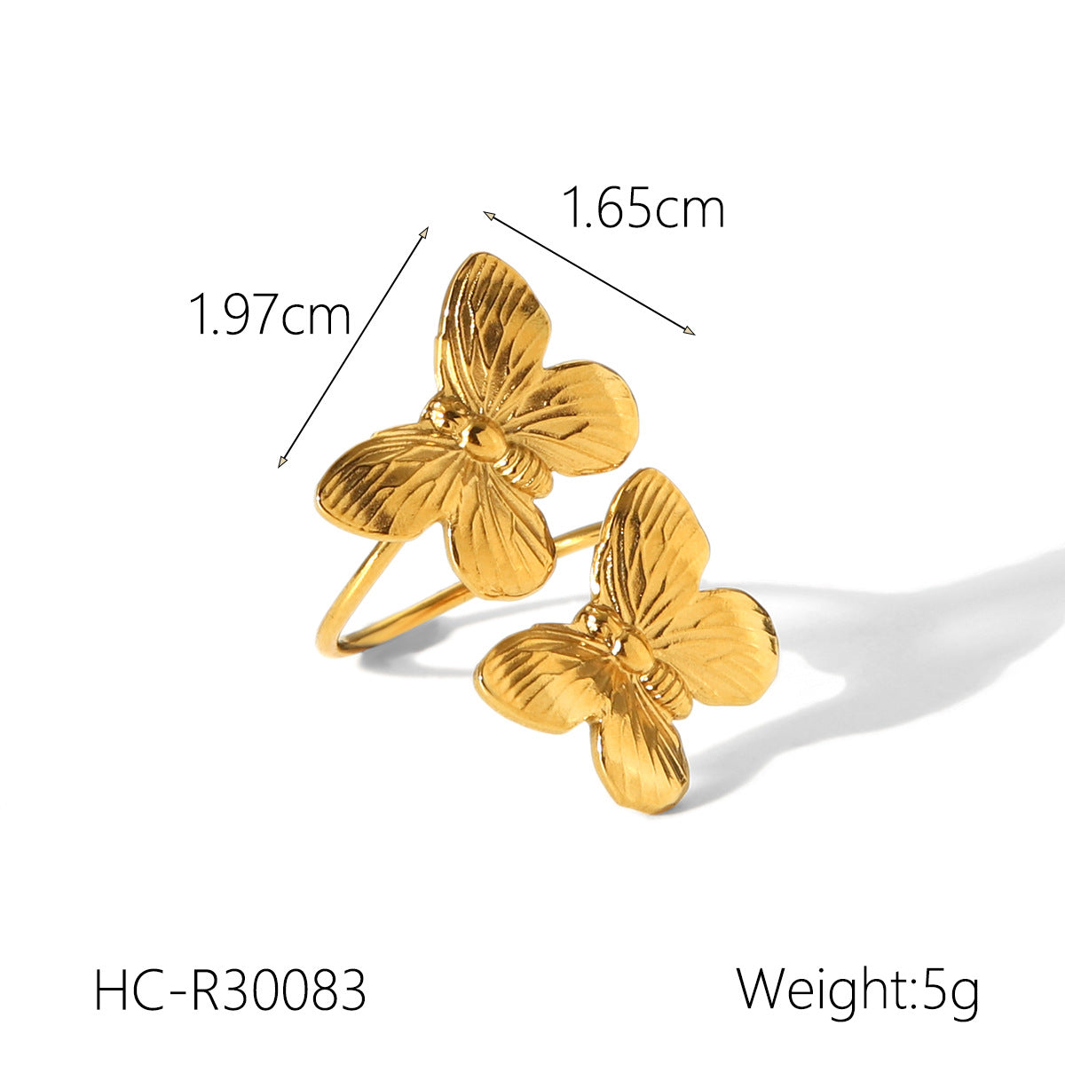 Fashionable Vintage Butterfly Jewelry, Including Vintage Earrings, Rings, Necklaces, Bracelets, Niche Light Luxury Titanium Steel Accessories