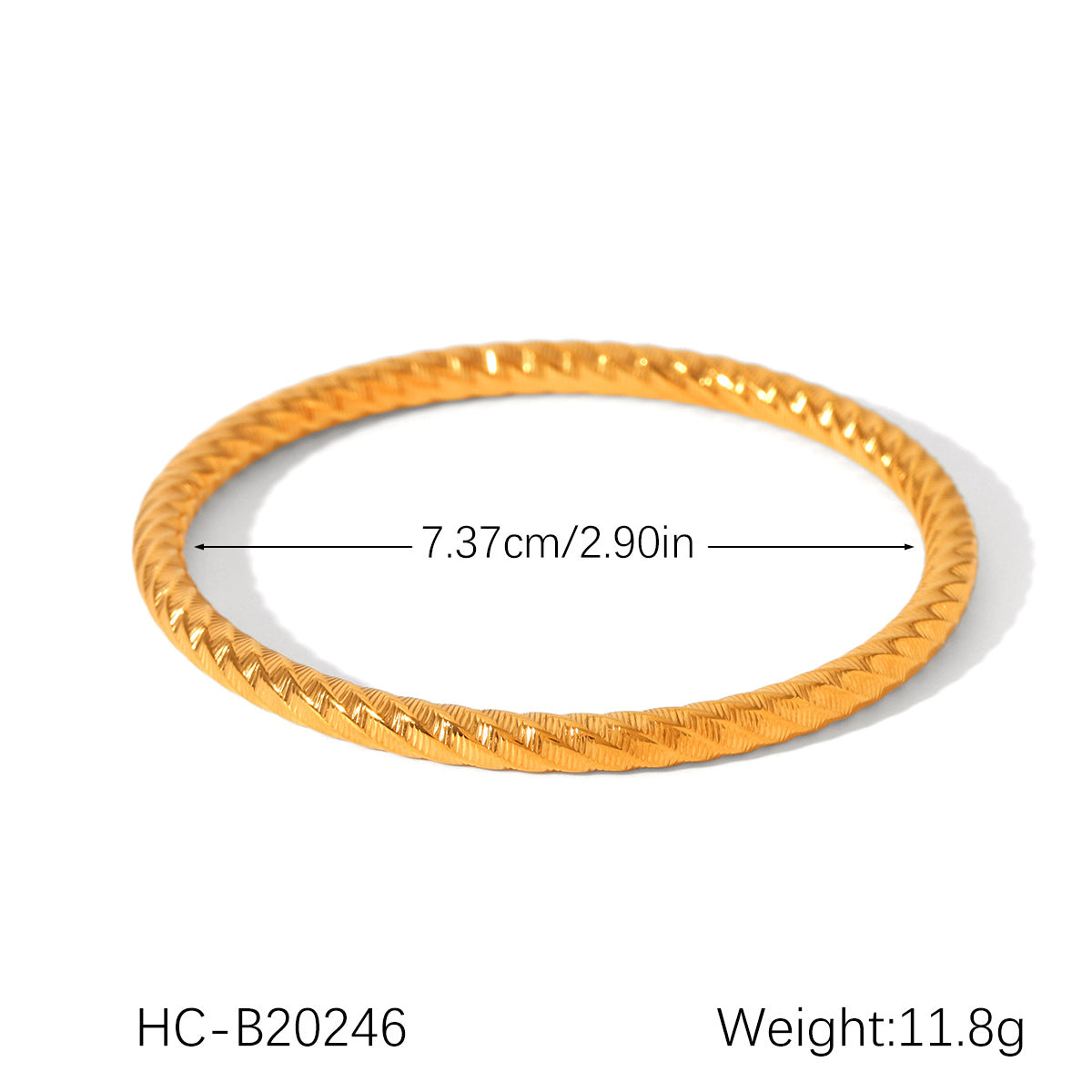 INS-style Stainless Steel Bracelet, 18K Gold-plated Open Bracelet, Non-fading Titanium Steel Bracelet for Women, High-end Hand Jewelry