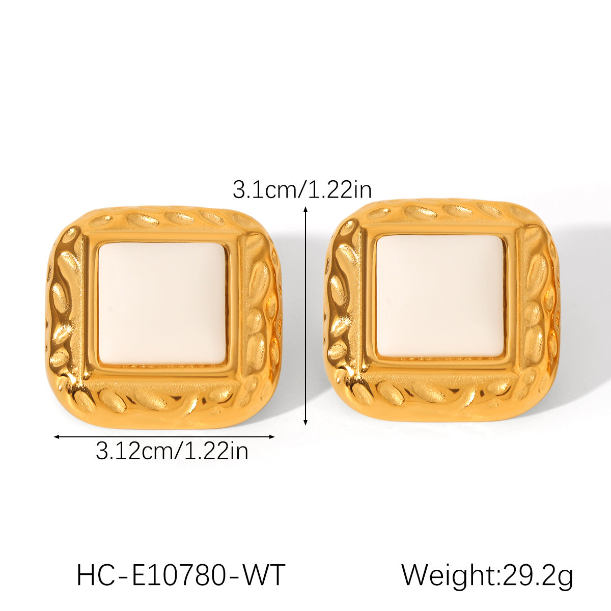 Stainless Steel 18K Gold-plated Earrings with Fried Dough Twists Pattern, Flower Design, and Pearl Accents for Women, Non-fading Titanium Steel Earrings