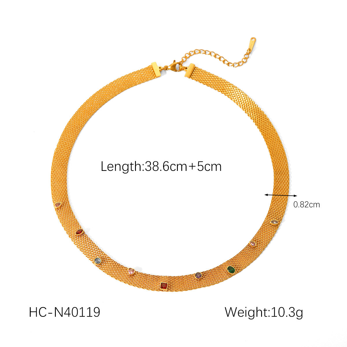 New Natural Stone Bead Titanium Steel Necklace, 18K Gold-plated Stainless Steel Sun Star Pendant Necklace for Women