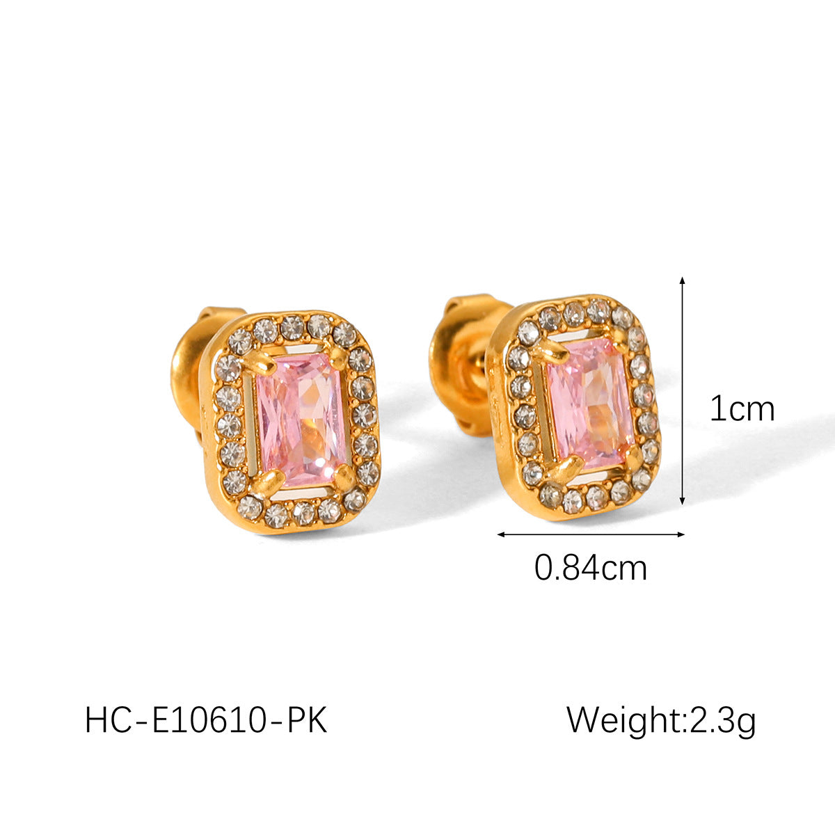 INS-style Stainless Steel Bowknot Earrings with Zircon Studs for Women, Non-fading Titanium Steel, 18K Gold-plated Earrings
