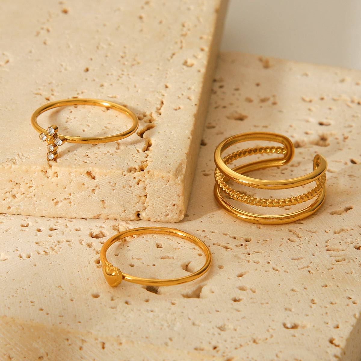 Stainless Steel Ring, High-end and Light Luxury, Multi-layered Titanium Steel Jewelry