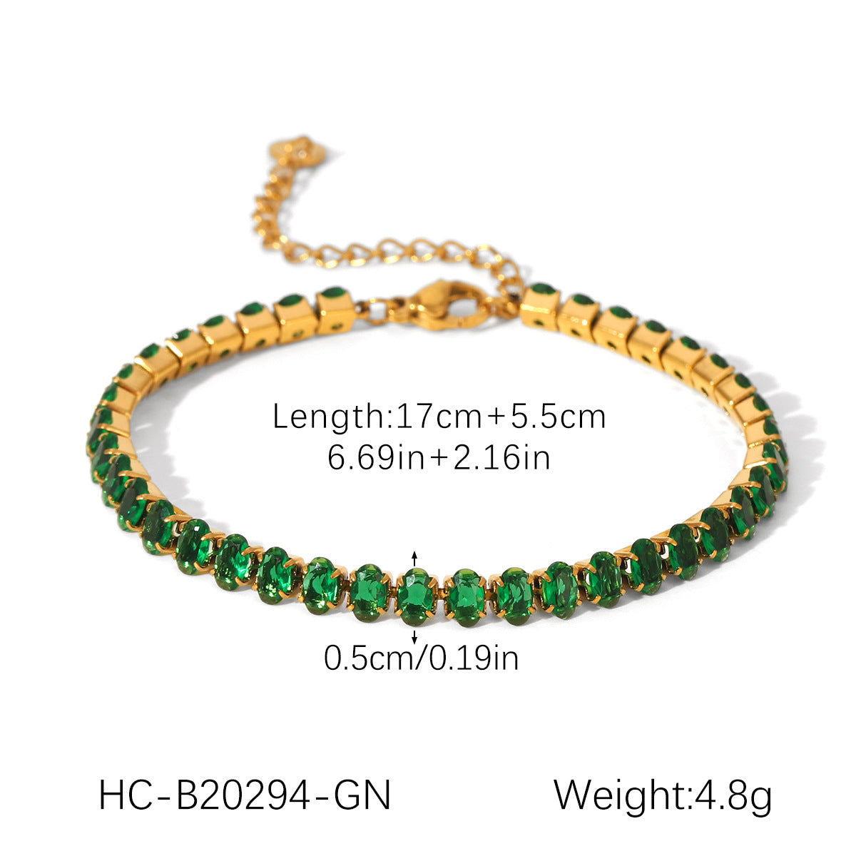 Elegant stainless steel cross chain, spliced with zircon chain, hand bracelet, temperament, versatile, titanium steel jewelry