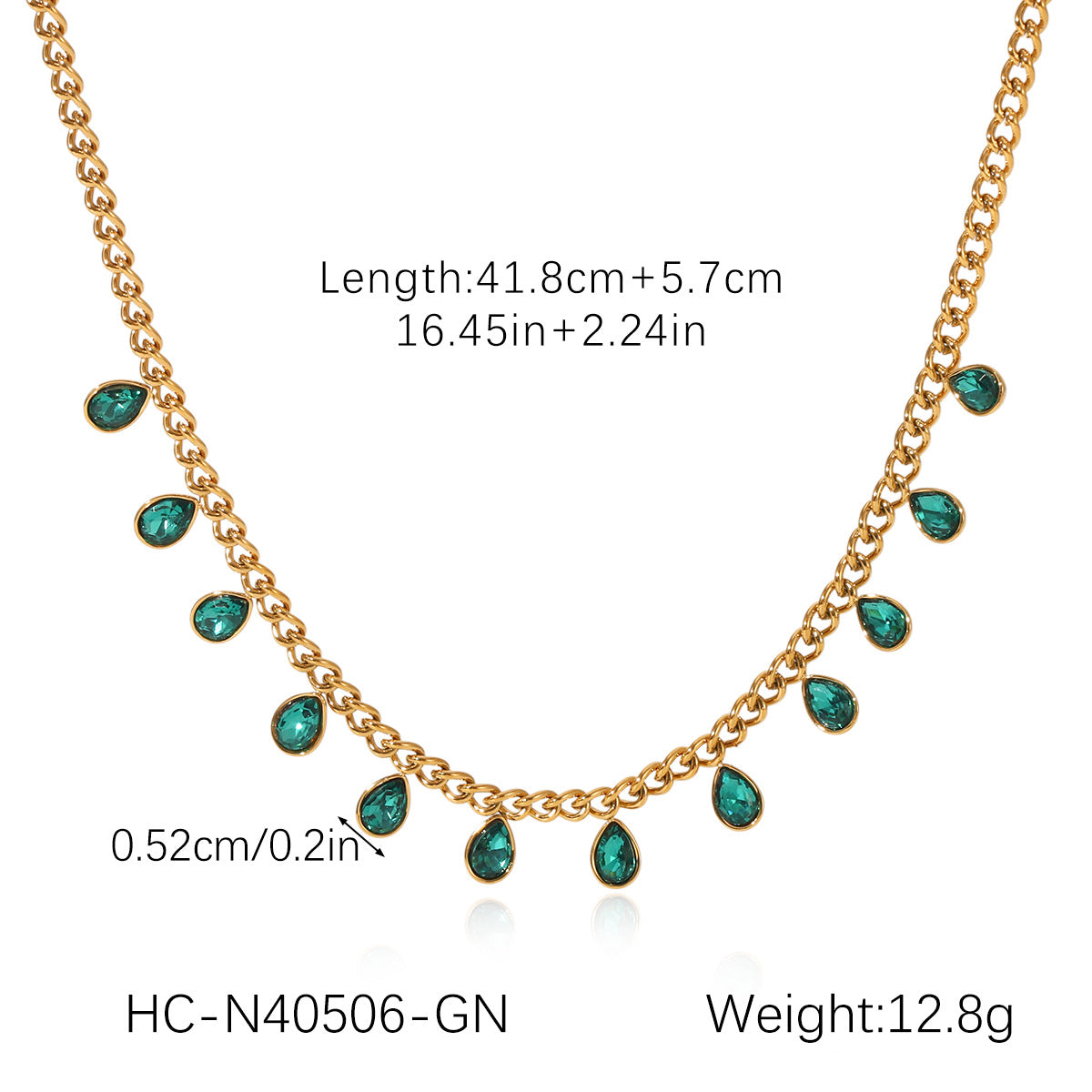 Stainless Steel Fringed Necklace, Round Zircon Necklace, High-end Personalized Style Clavicle Chain, Titanium Steel Necklace Accessory