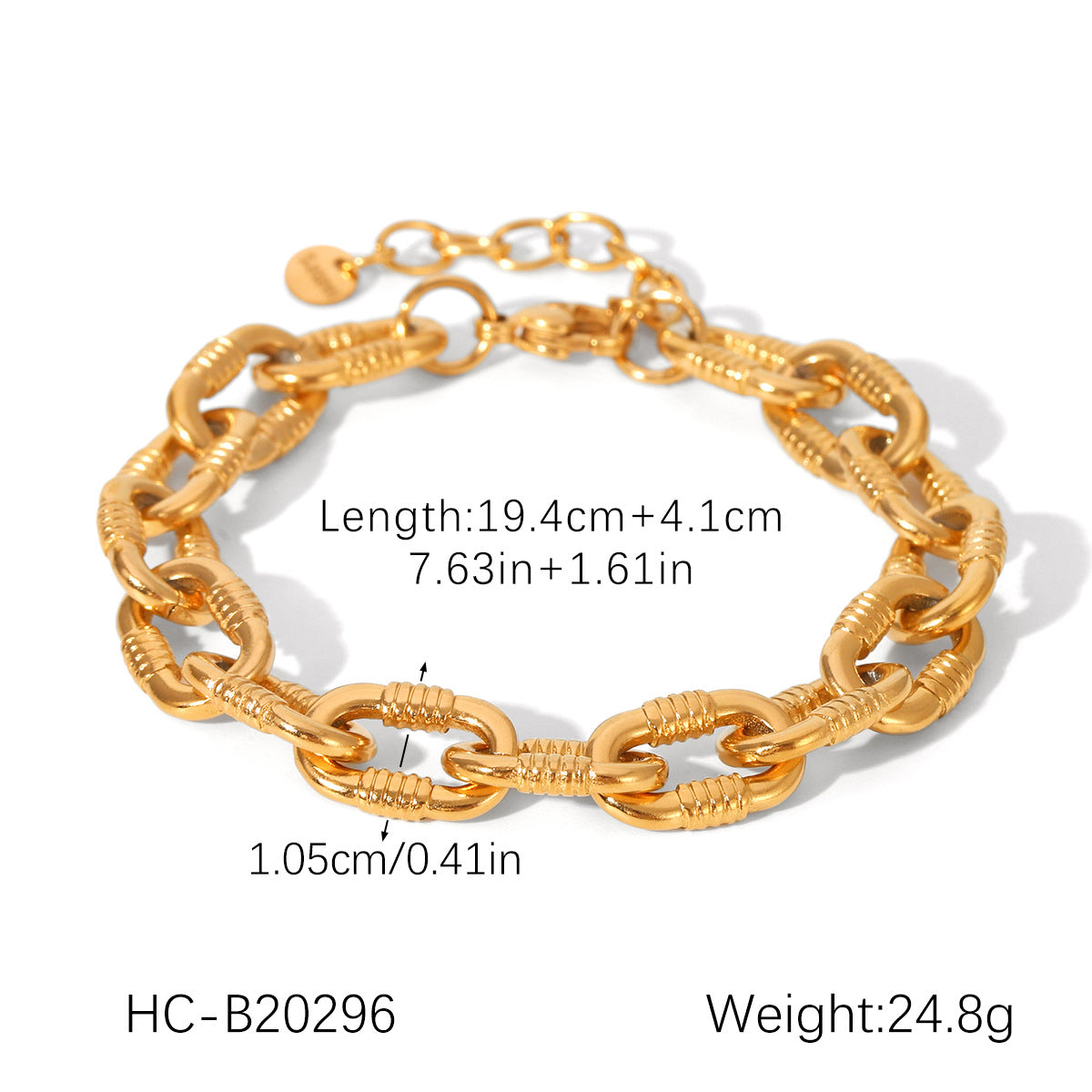 Stainless Steel Handmade Chain Malachite Pendant Bracelet, Versatile Titanium Steel Bracelet for Women, Light Luxury Jewelry