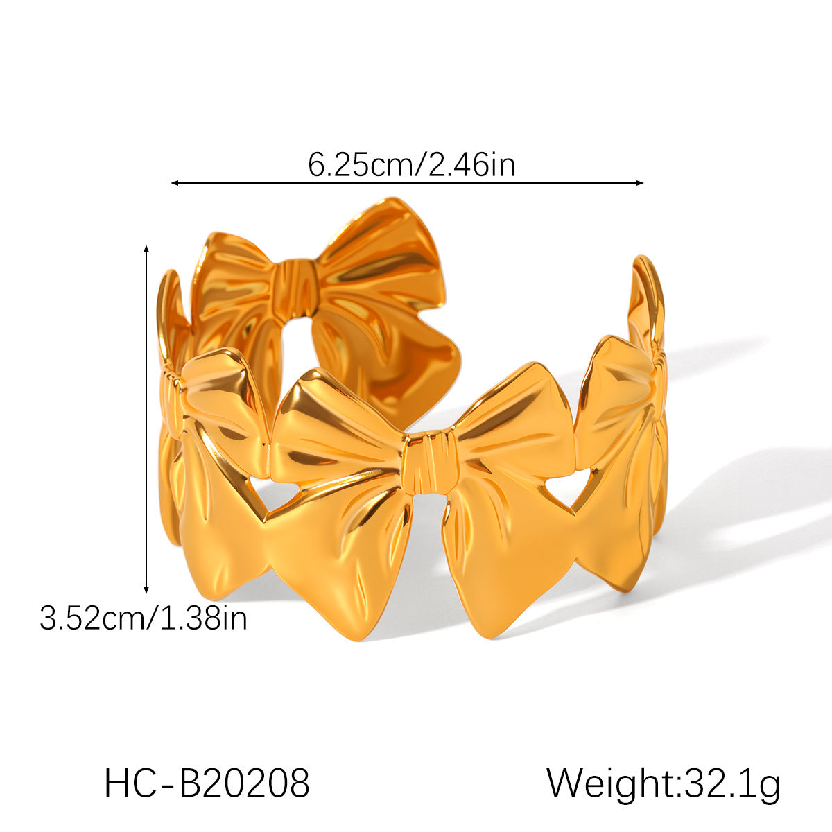 INS-style Stainless Steel Bracelet, 18K Gold-plated Open Bracelet, Non-fading Titanium Steel Bracelet for Women, High-end Hand Jewelry
