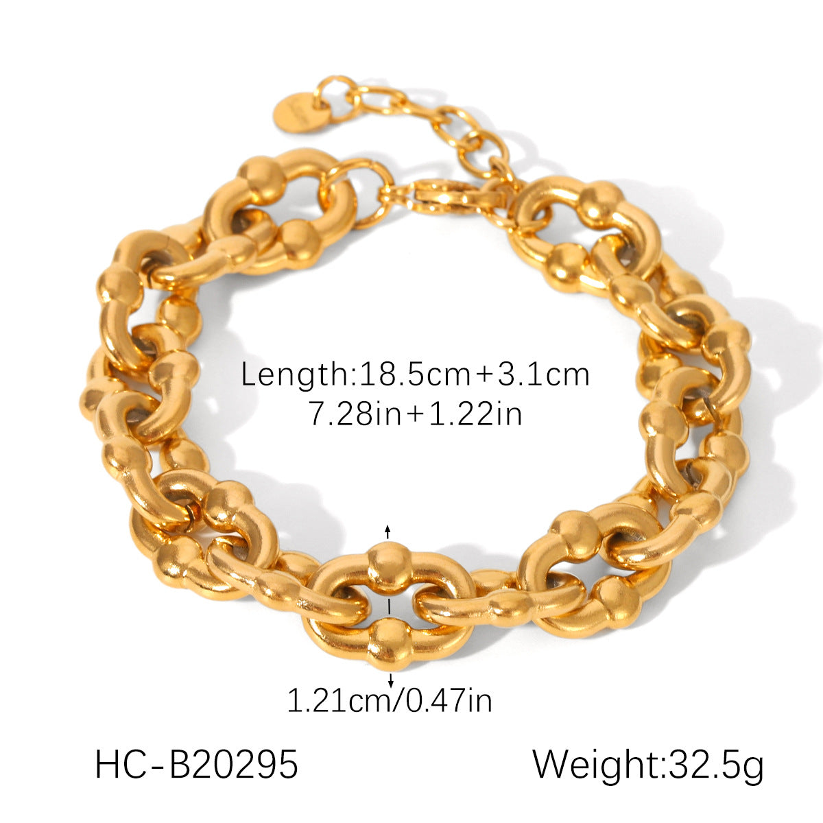 Stainless Steel Handmade Chain Malachite Pendant Bracelet, Versatile Titanium Steel Bracelet for Women, Light Luxury Jewelry