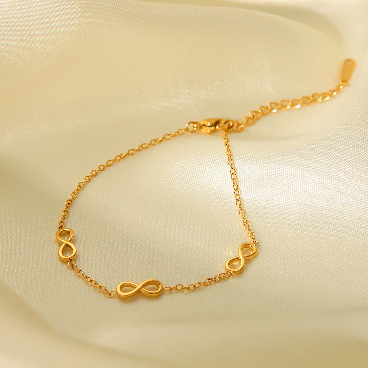 INS-style fashion trend digital symbol stainless steel bracelet for women, non-fading, versatile titanium steel jewelry