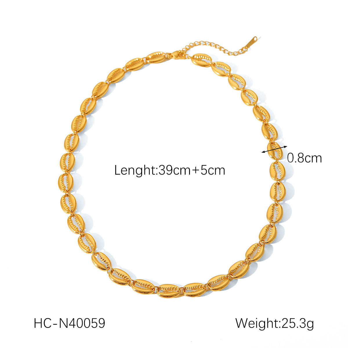 INS-style Fashionable 18K Gold-plated Stainless Steel Necklace with Cuban Chain As An Accessory