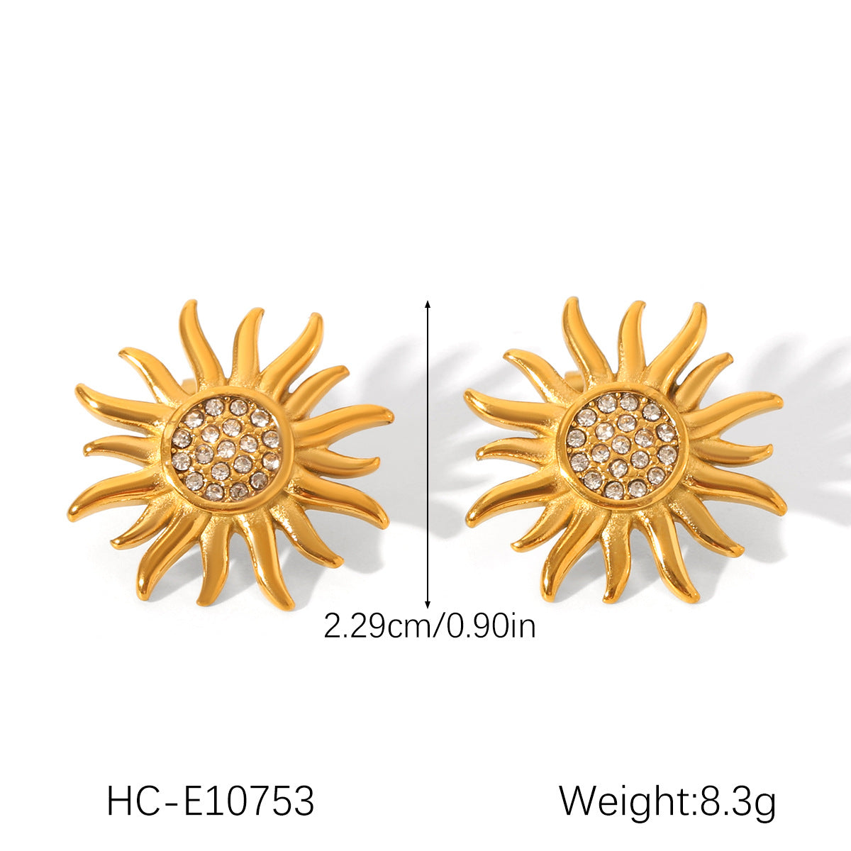 Stainless Steel Diamond-encrusted Wing Earrings with A Design Sense, Titanium Steel Earrings for Women, High-end Ear Jewelry