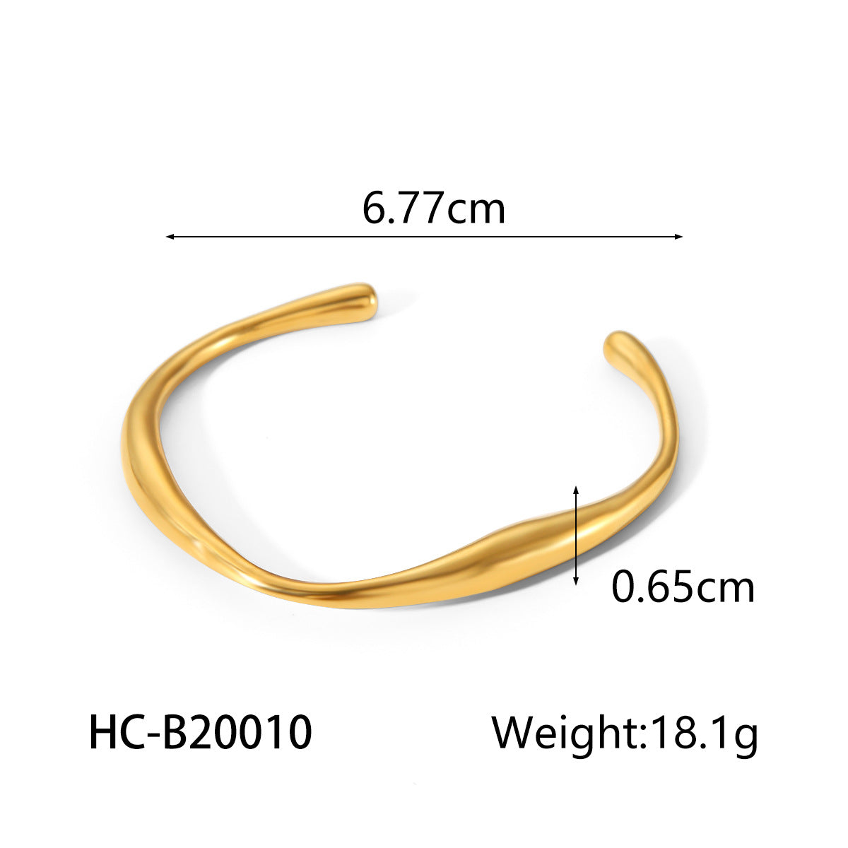 Stainless Steel Fashionable and Versatile Bracelet, Geometric Irregular Titanium Steel Bracelet for Women, Inspired By Instagram