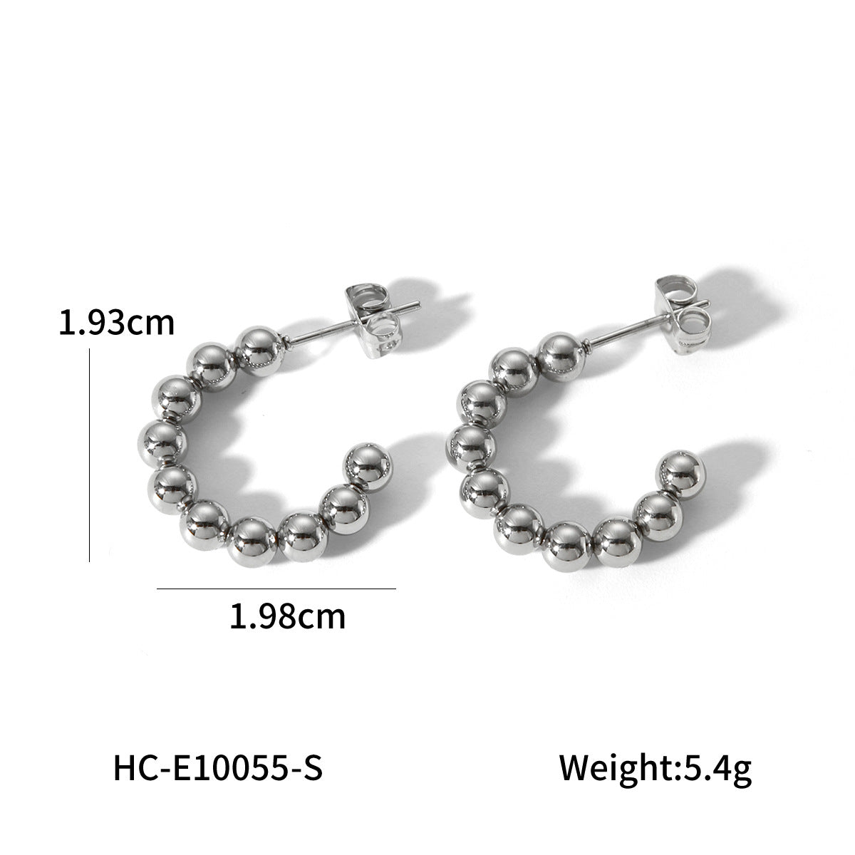 Titanium Steel Earrings, Women's High-end Fashionable and Versatile Trendy Earrings That Won't Fade