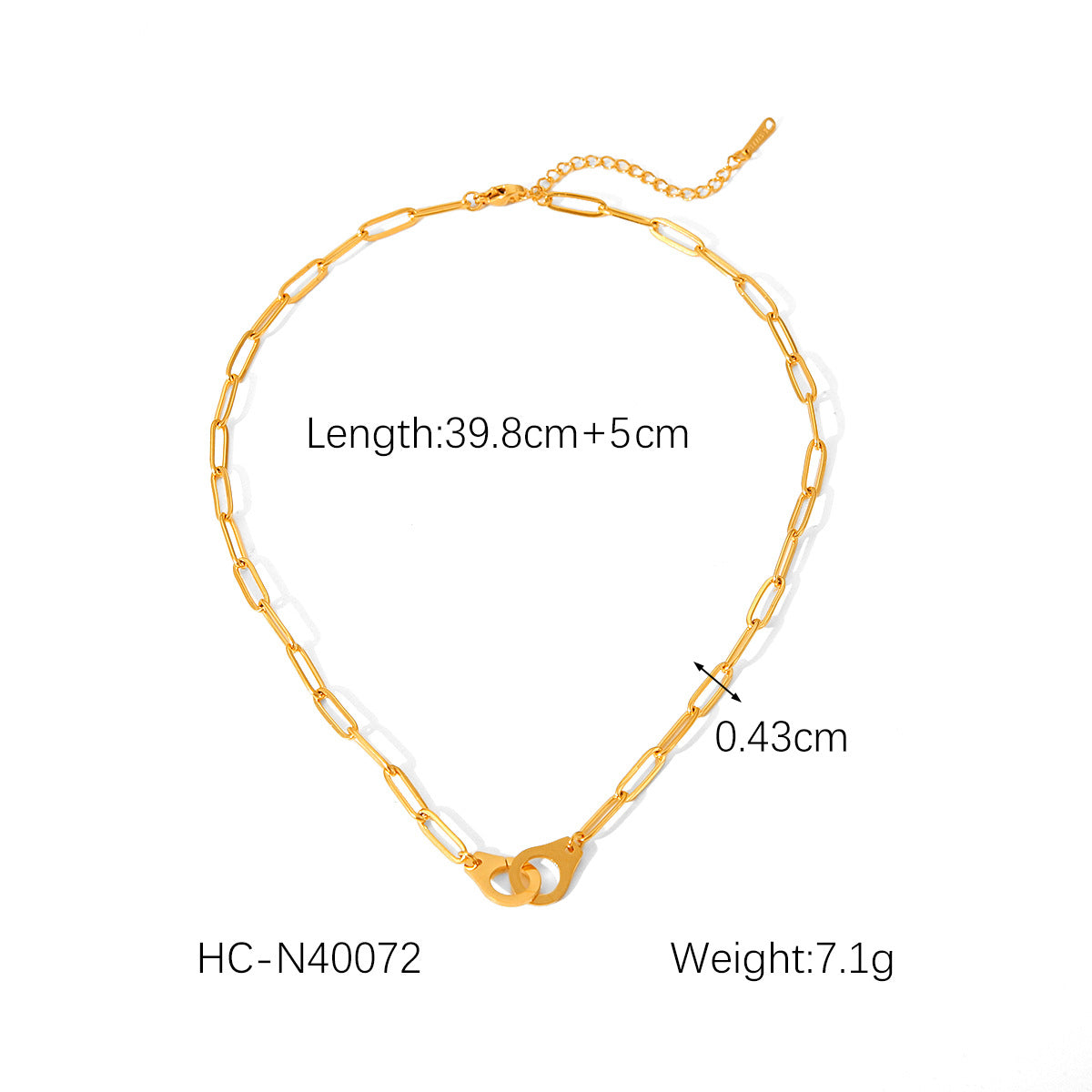 New Stainless Steel Necklace Fashionable and Versatile Cross Chain Hip-hop Necklace Titanium Steel Necklace Women