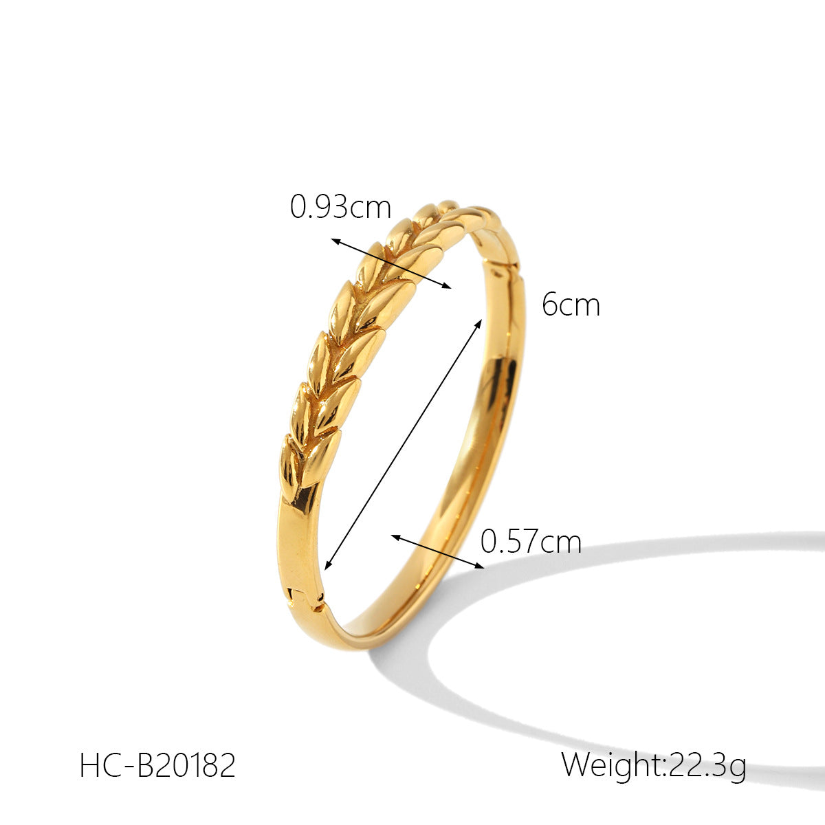 Stainless Steel Wheat-ear Bracelet, Light Luxury and High-end Feel, Women's Titanium Steel Bracelet, Non-fading Jewelry