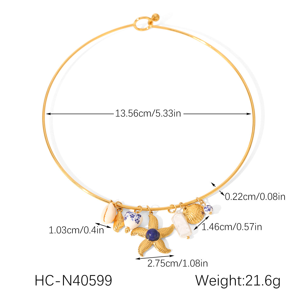 Ocean-inspired Resort Style Stainless Steel Necklace with Ceramic Heart Pendant and Titanium Steel Chain, Offering A Touch of Luxury with A Niche Appeal