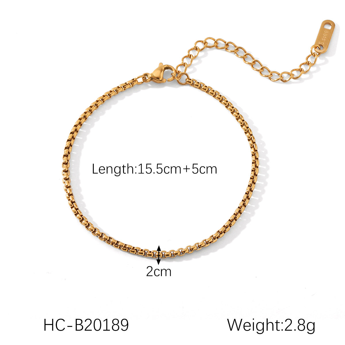 Stainless Steel Bracelet, Fried Dough Twists Chain, Blade Chain, Figaro Chain, Snake Bone Chain, Cross-border Titanium Steel Jewelry
