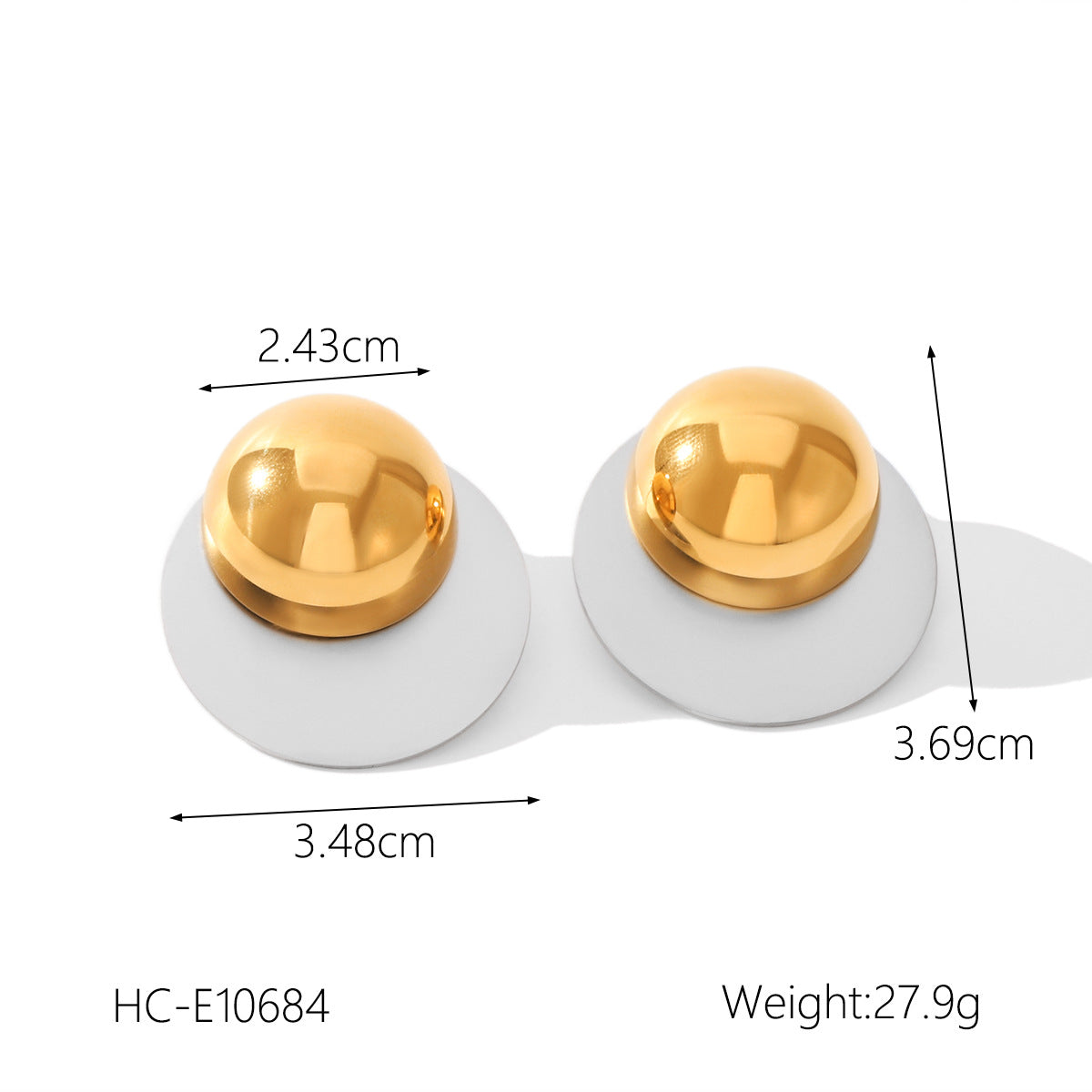 Stainless Steel Earrings, Gold and Silver Color-block, Glossy Geometric Texture, Stud Earrings, Sun-shaped Five-pointed Star Earrings for Women