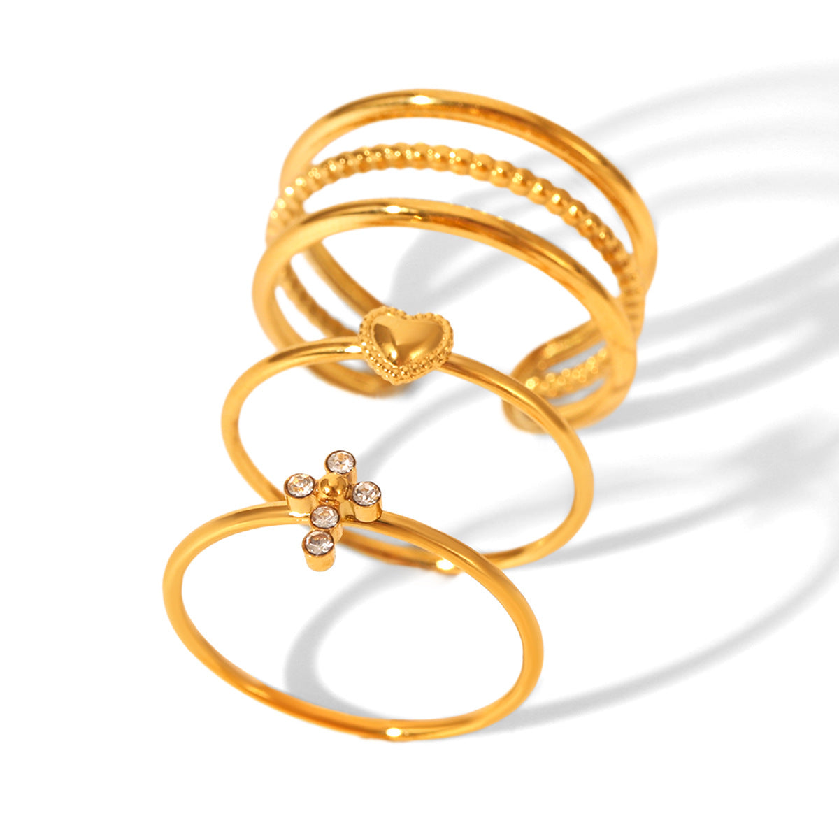 Stainless Steel Ring, High-end and Light Luxury, Multi-layered Titanium Steel Jewelry
