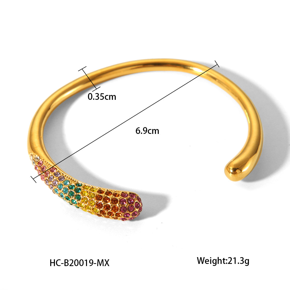 Stainless Steel Open Ring with Diamond Inlay, Women's Non-fading Ring, Light Luxury and High-end Hand Jewelry, Titanium Steel Jewelry