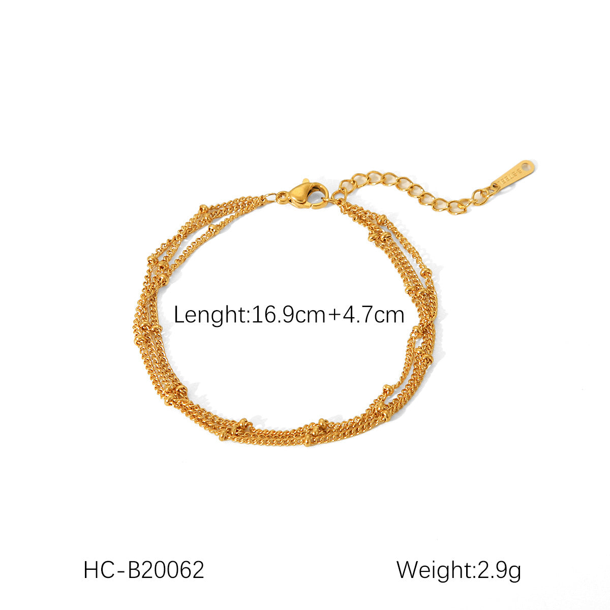 Stainless Steel Bracelet, Fried Dough Twists Chain, Blade Chain, Figaro Chain, Snake Bone Chain, Cross-border Titanium Steel Jewelry