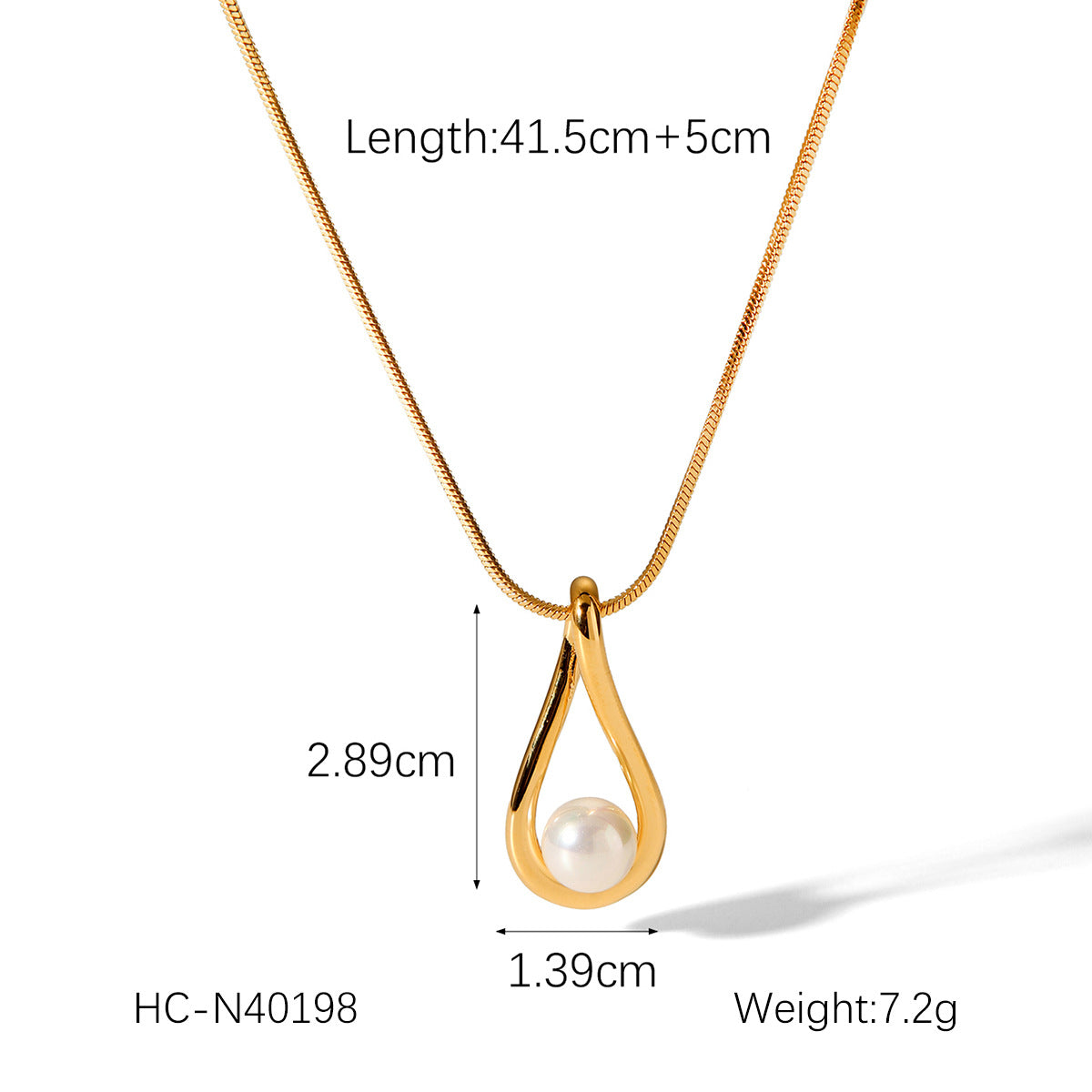Pearl Earrings Stainless Steel Earrings Ins Titanium Steel Earrings Light Luxury High-end 18k Gold Jewelry