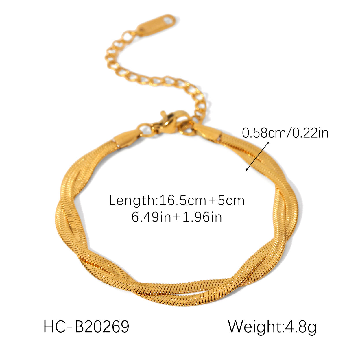 18K Gold Stainless Steel Blade Chain Inlaid with Zircon Necklace, High-end Flat Snake Chain, Titanium Steel Clavicle Chain