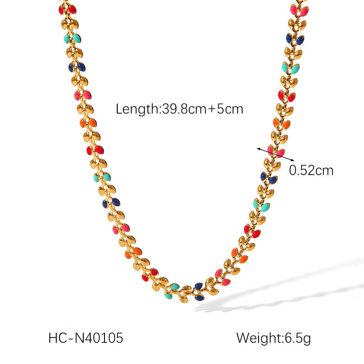 Women's Stainless Steel Leaf Drop Necklace, Niche Necklace, Fashionable and Versatile Titanium Steel Olive Leaf Bracelet