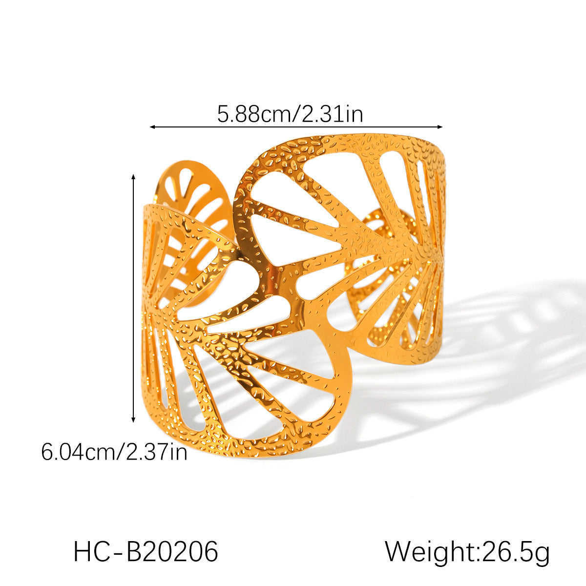 INS-style Stainless Steel Bracelet, 18K Gold-plated Open Bracelet, Non-fading Titanium Steel Bracelet for Women, High-end Hand Jewelry