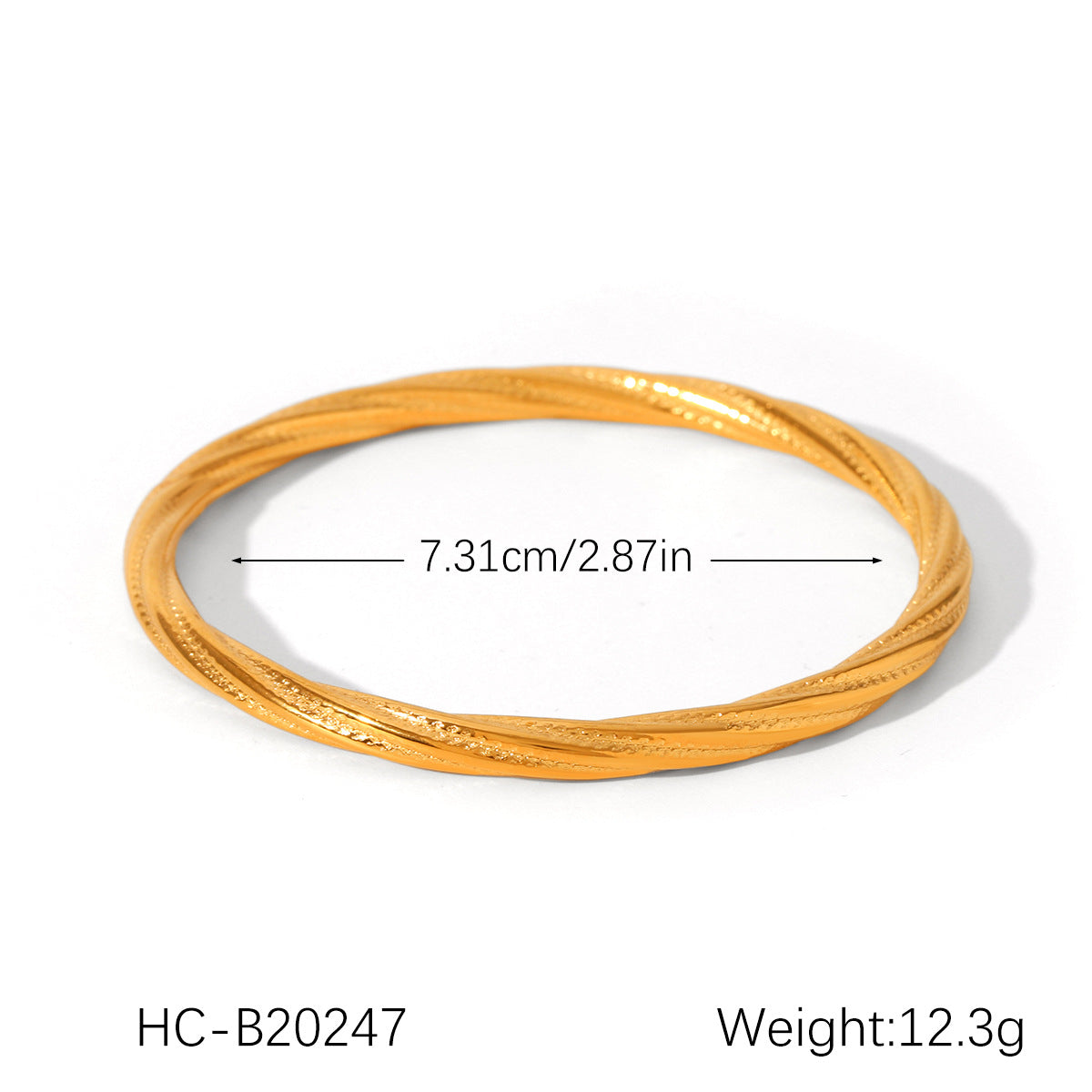 INS-style Stainless Steel Bracelet, 18K Gold-plated Open Bracelet, Non-fading Titanium Steel Bracelet for Women, High-end Hand Jewelry