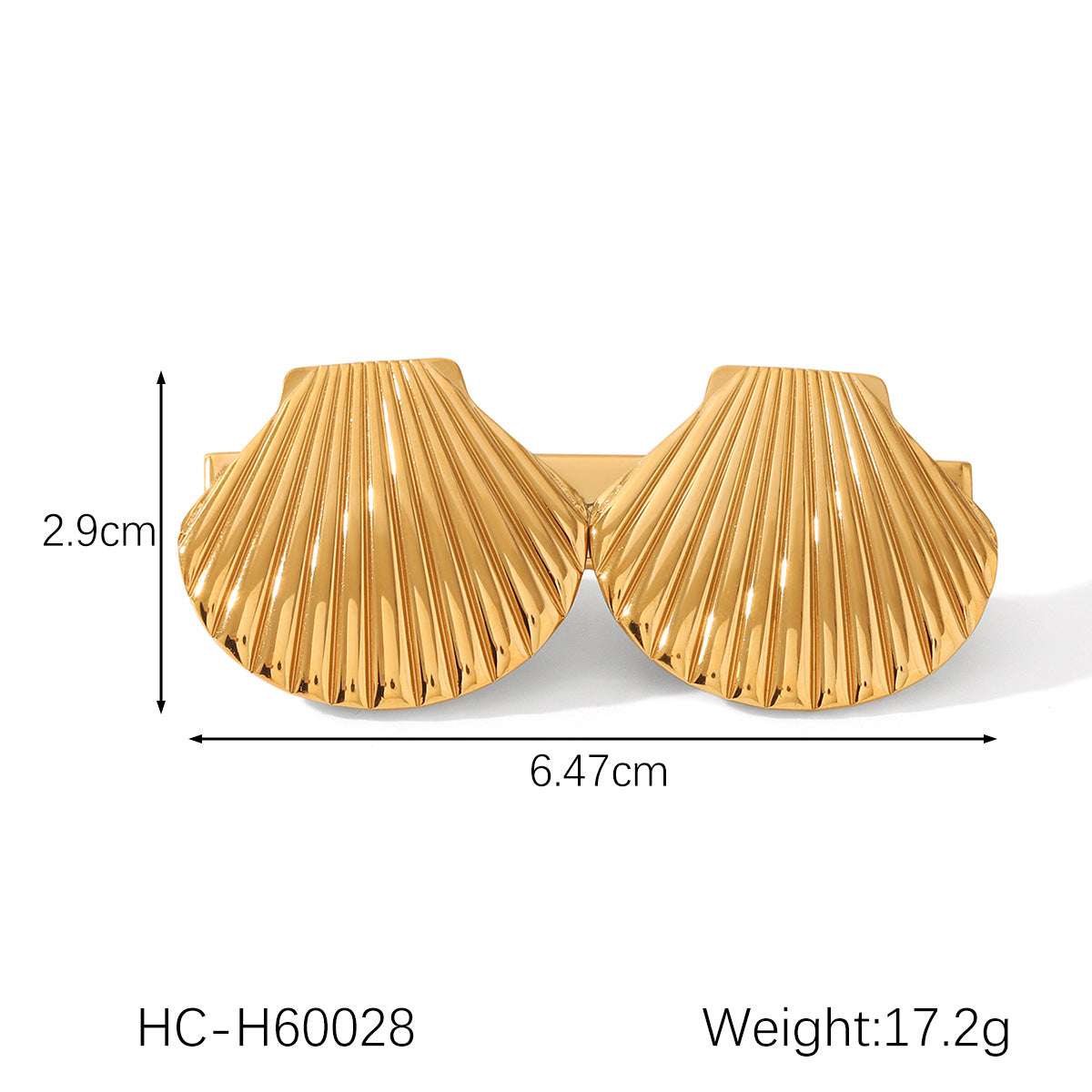 Stainless Steel Headwear Pearl Hairpin Ins Ocean Style Bang Clip 18K Gold Titanium Steel Flower Straight Clip