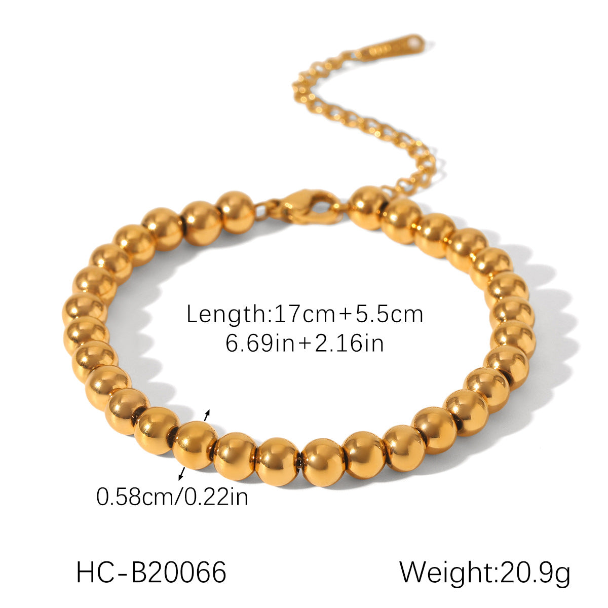 Butterfly Stainless Steel Bracelet, Zircon Chain Watch Bracelet, Round Bead Bracelet, Cuban Bracelet, Titanium Steel, Non-fading Jewelry