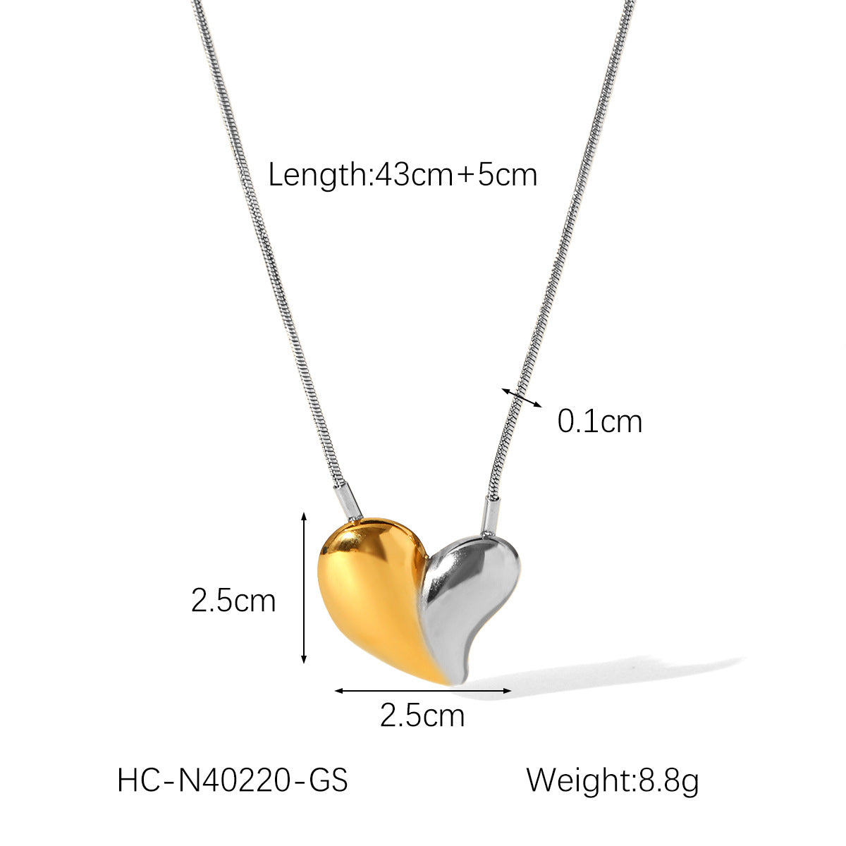 Titanium Steel Necklace with Detachable Pendant Love Letter Necklace Couple's Necklace Stainless Steel Clavicle Chain Lover Necklace