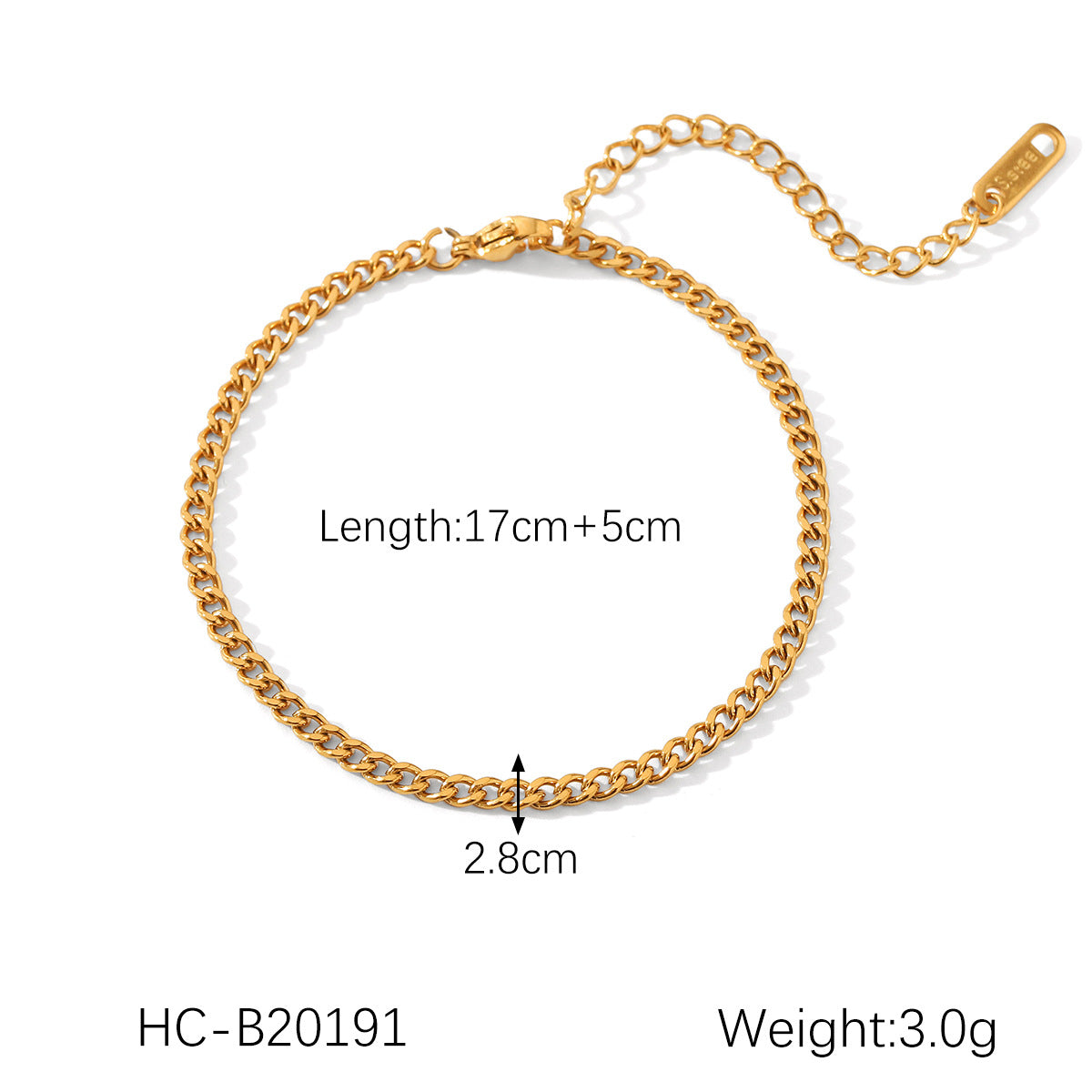 Stainless Steel Bracelet, Fried Dough Twists Chain, Blade Chain, Figaro Chain, Snake Bone Chain, Cross-border Titanium Steel Jewelry
