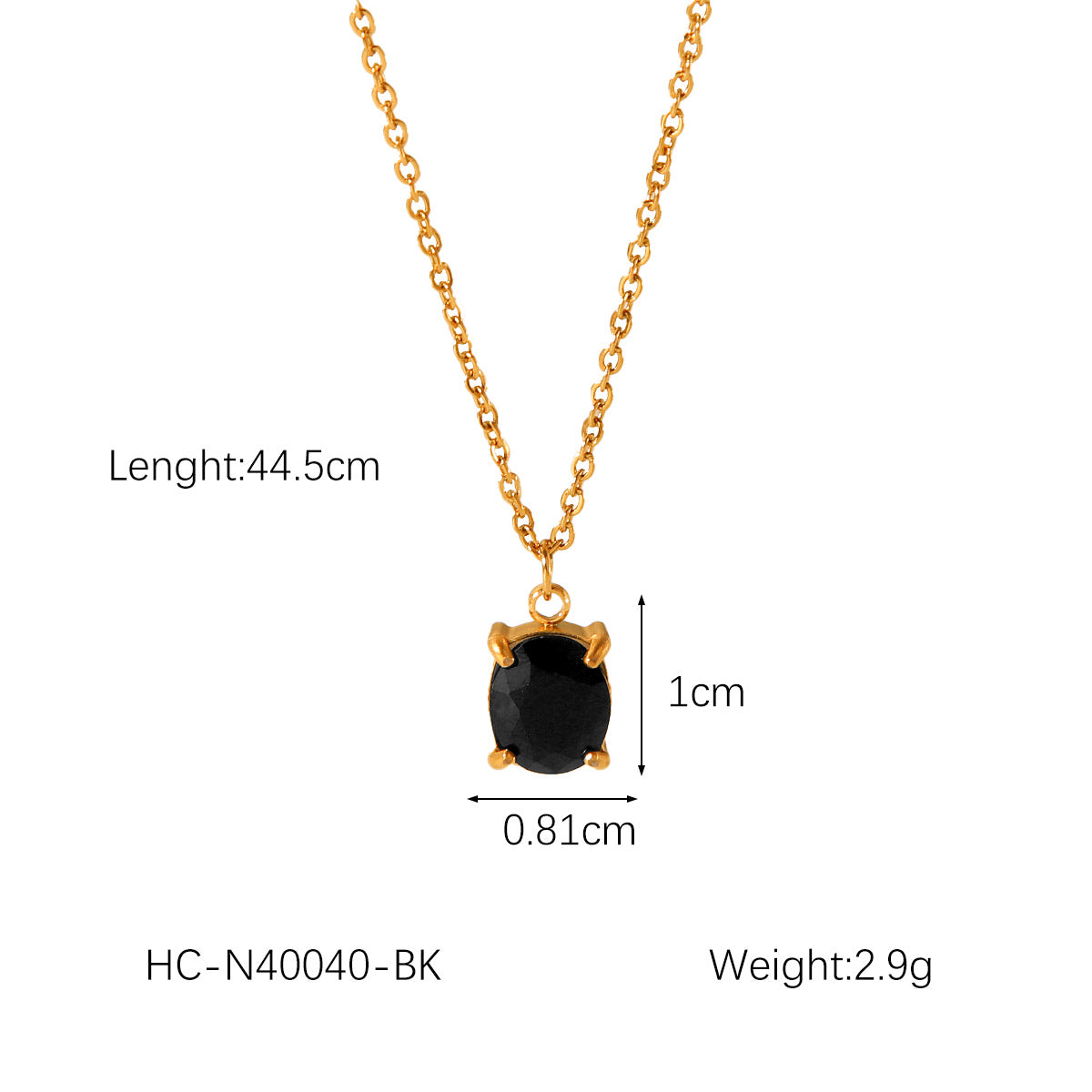 Stainless Steel Necklace for Women, Fashionable and Versatile, Titanium Steel with Zircon Inlay, Non-fading Necklace, Neck Adornment