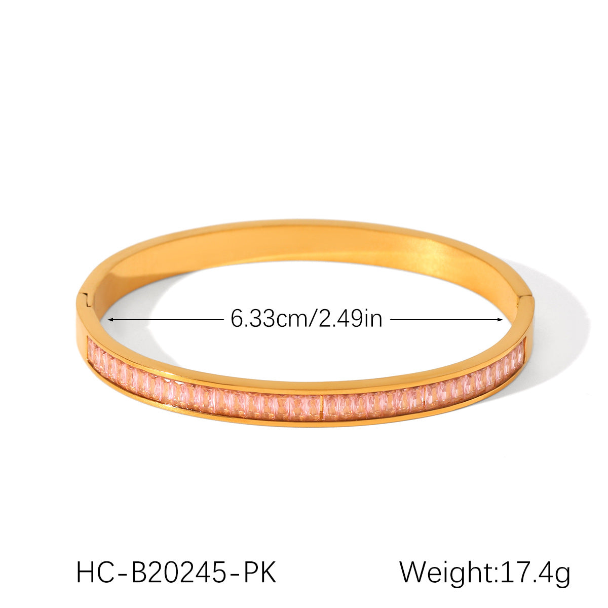 INS-style Stainless Steel Bracelet, 18K Gold-plated Open Bracelet, Non-fading Titanium Steel Bracelet for Women, High-end Hand Jewelry
