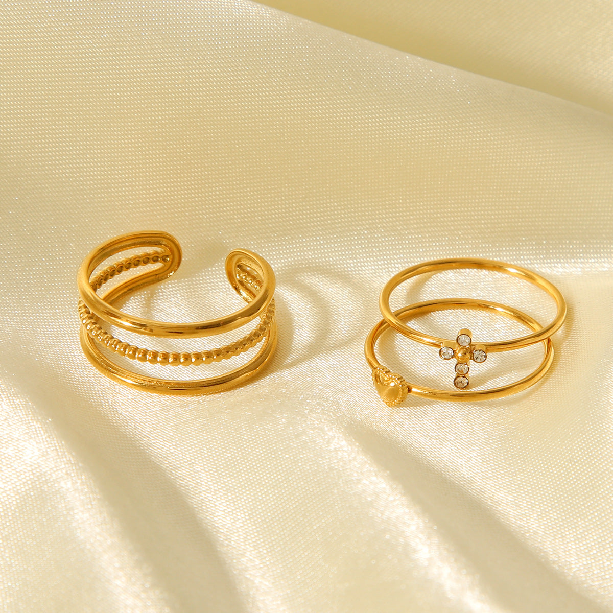 Stainless Steel Ring, High-end and Light Luxury, Multi-layered Titanium Steel Jewelry