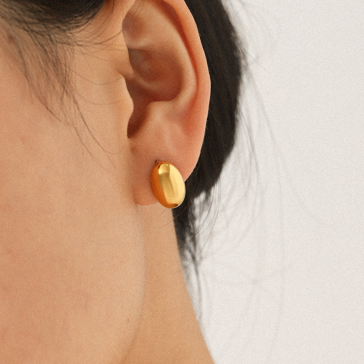 Titanium Steel Earrings, Niche High-end Zircon Earrings, Stainless Steel Jewelry, Geometric Earrings, Light Luxury Jewelry