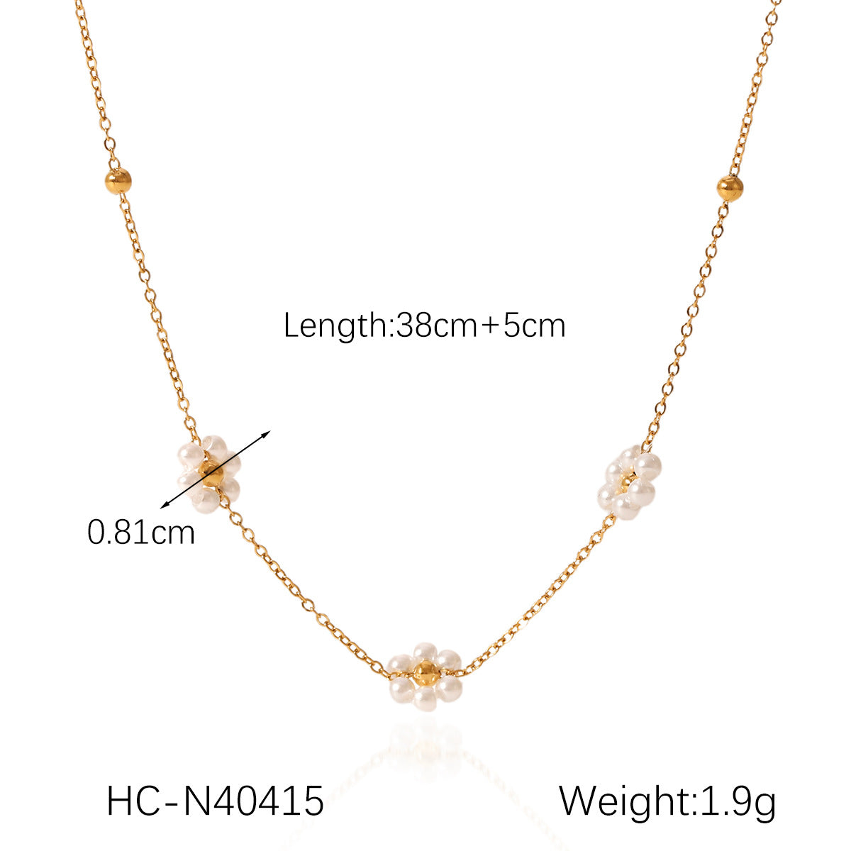 French Vintage Freshwater Pearl Necklace Women's Light Luxury Temperament Beaded Stainless Steel Clavicle Chain Non-fading Titanium Steel Necklace