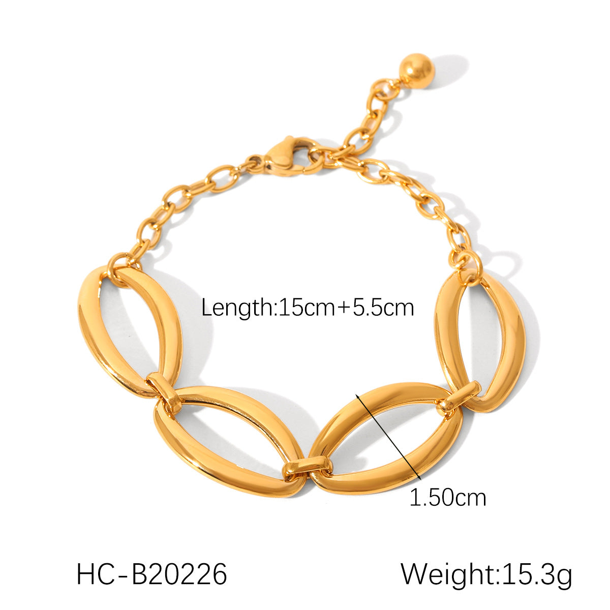 Stainless Steel Bracelet, Featuring Square, Butterfly, Shell, and Water Droplet Designs, Adorned with Zircon Flowers and A Pig-nose Buckle, Crafted From 18K Gold and Titanium Steel Jewelry