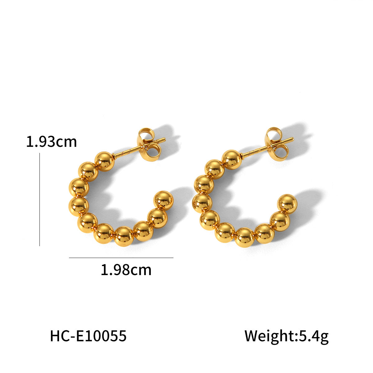 Titanium Steel Earrings, Women's High-end Fashionable and Versatile Trendy Earrings That Won't Fade