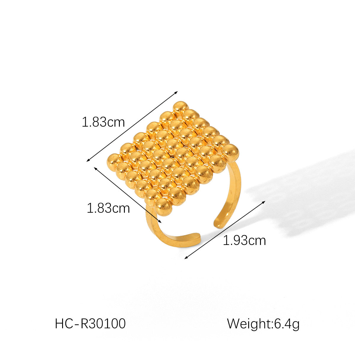 Shell Love Stainless Steel Ring Female High-level Sense Pearl Opening Ring Titanium Steel Does Not Fade Ring