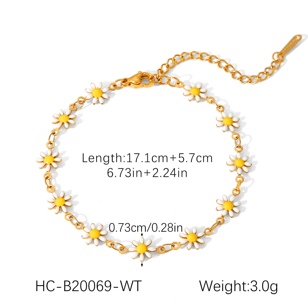 Bohemian-style Stainless Steel Bracelet with Oil-dripped Colored Zircon Hand Jewelry for Women, Non-fading Jewelry