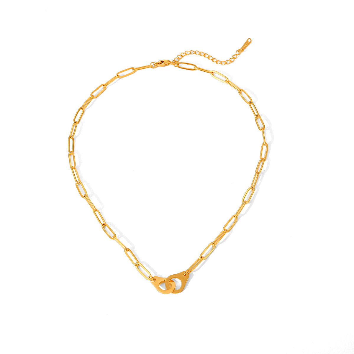 New Stainless Steel Necklace Fashionable and Versatile Cross Chain Hip-hop Necklace Titanium Steel Necklace Women