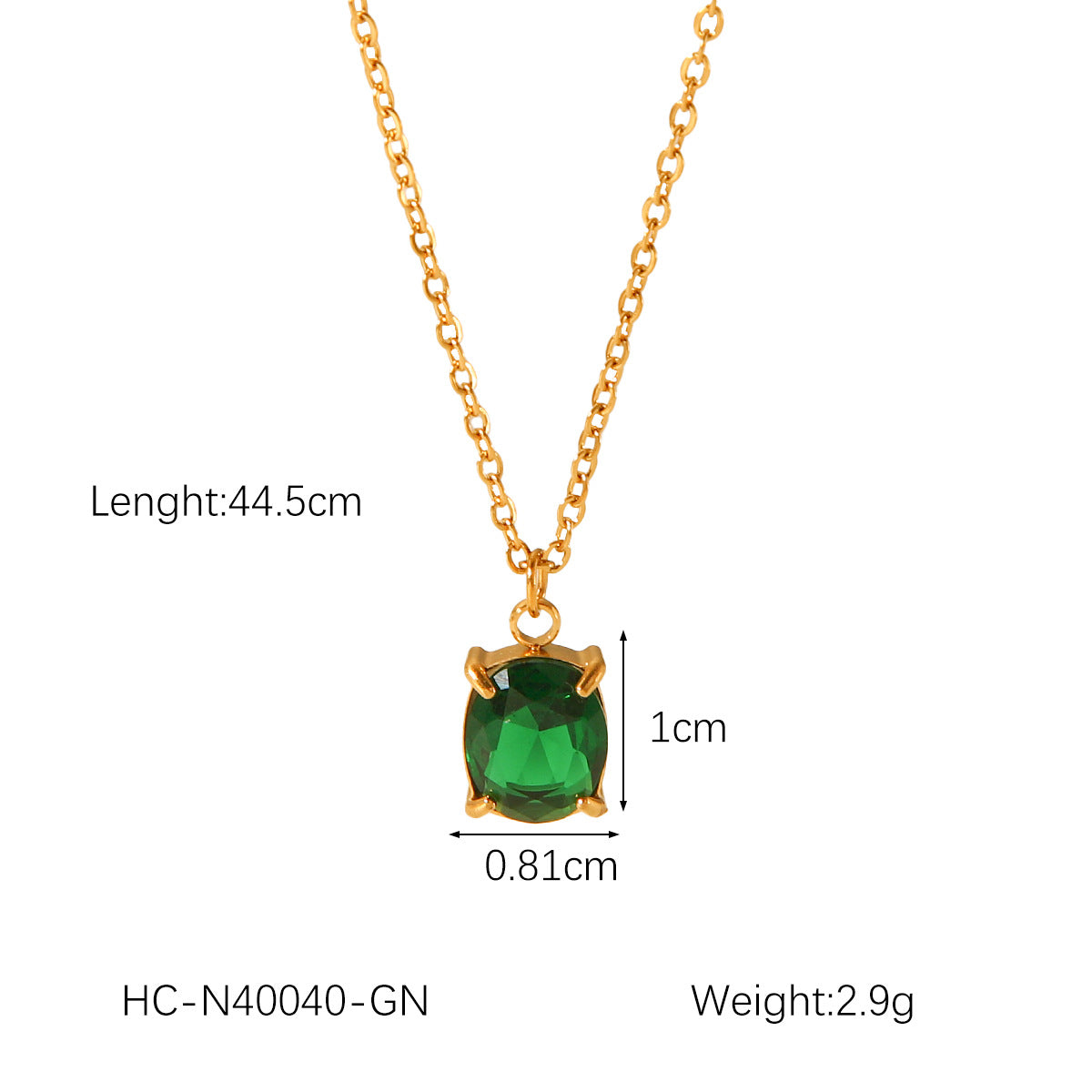 Stainless Steel Necklace for Women, Fashionable and Versatile, Titanium Steel with Zircon Inlay, Non-fading Necklace, Neck Adornment