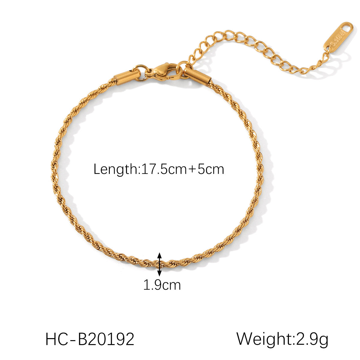 Stainless Steel Bracelet, Fried Dough Twists Chain, Blade Chain, Figaro Chain, Snake Bone Chain, Cross-border Titanium Steel Jewelry