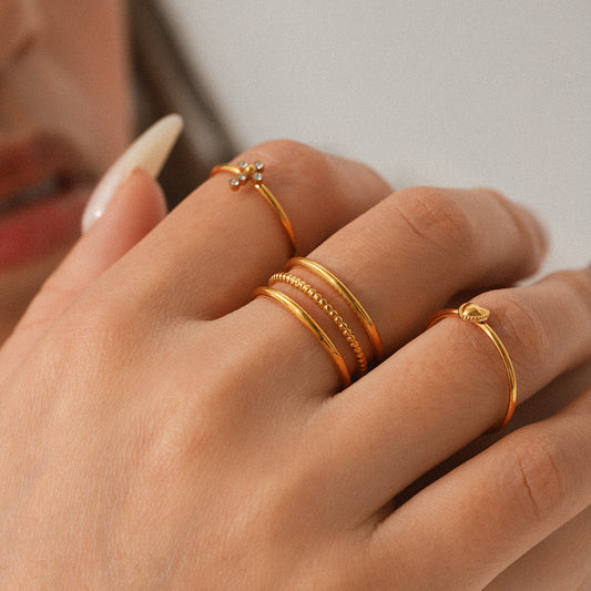 Stainless Steel Ring, High-end and Light Luxury, Multi-layered Titanium Steel Jewelry