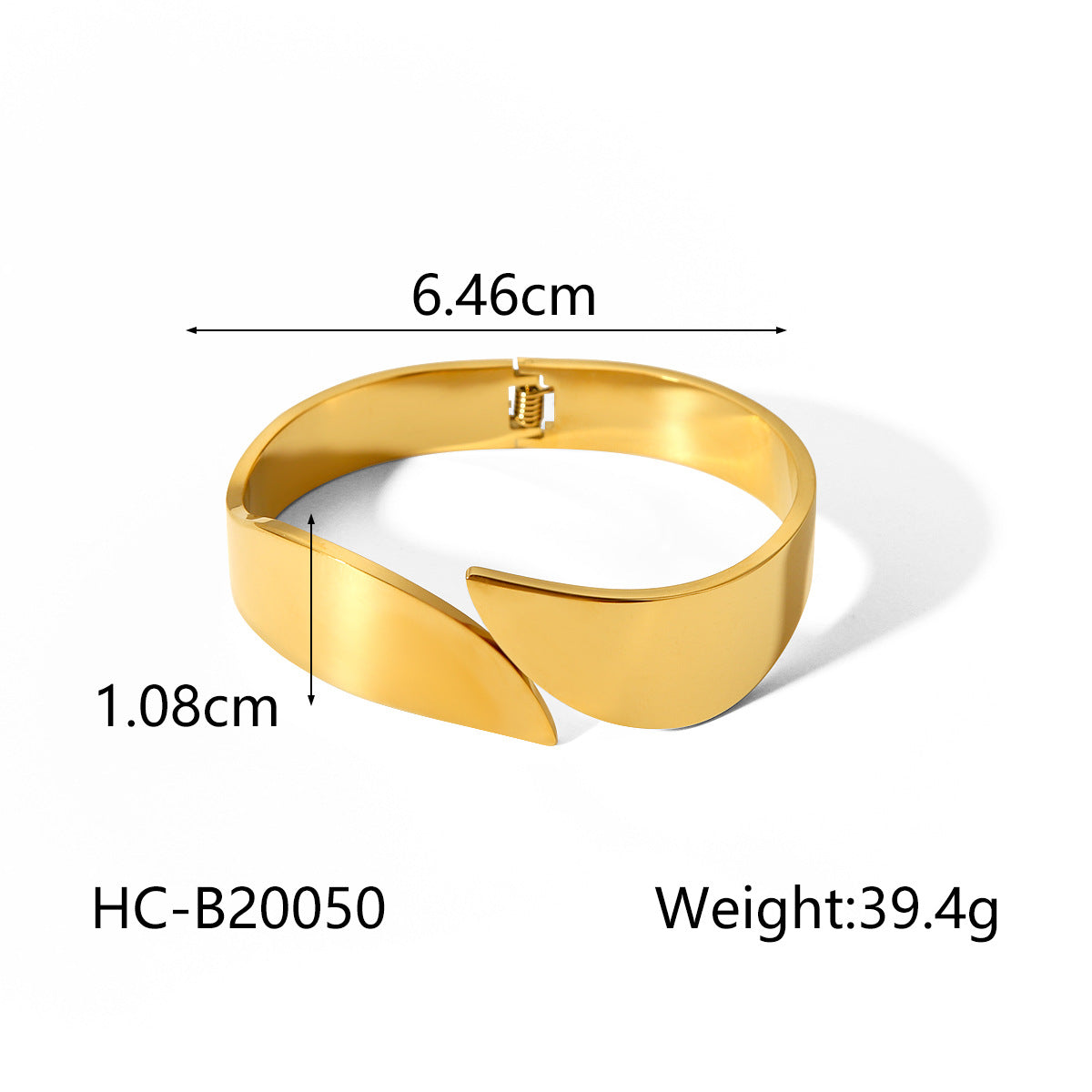 Exquisite Wide Surface High-quality Stainless Steel Open Bracelet with Exaggerated Personality for Women, Titanium Steel Bracelet